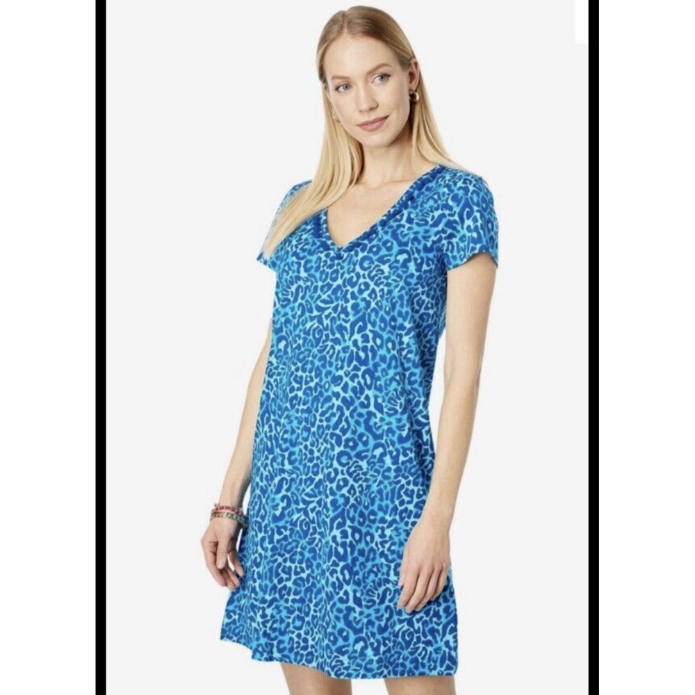 Lilly Pulitzer Etta Dress Oyster Bay Navy My Favorite Spot Sixe XS